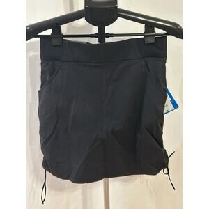 NWT Columbia Women's Omni-Shade Active Fit Jupe-Short Skort, Black, Size S